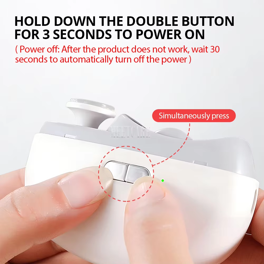 2-in-1 Cordless Nail Clipper, Grinder for Adults and Children, Nail Polish Remover