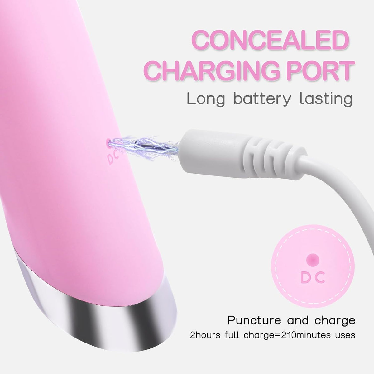 Facial Cleansing Brush, Rechargeable Silicone Face Scrubber with Heat Massage End