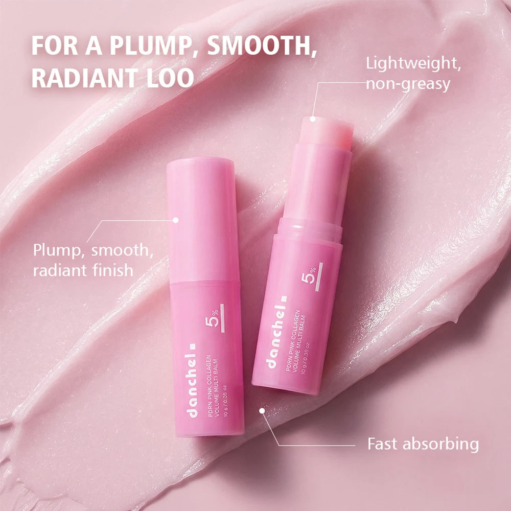 Baume Multi-Volumes PDRN Au Collagène Rose, Anti-Âge, Raffermissant, Anti-Rides Pour Les Yeux, Le Cou, Le Front Et Les Rides Du Sourire