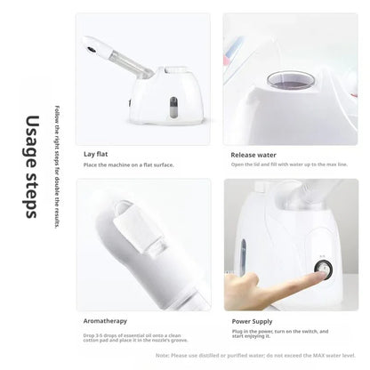 360° Rotating Hot Mist Facial Vaporizer