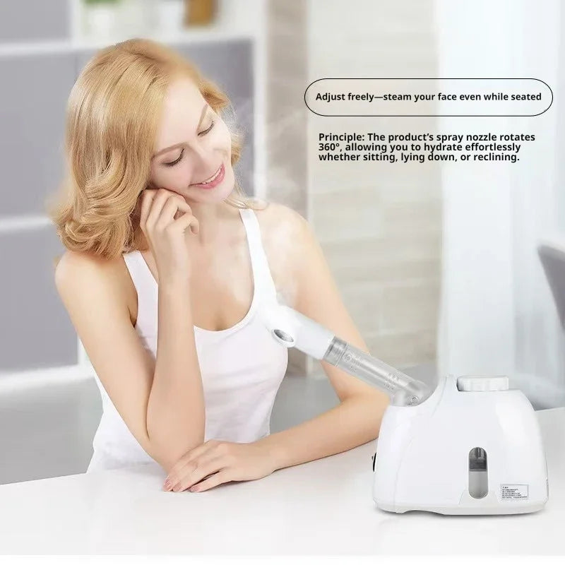 360° Rotating Hot Mist Facial Vaporizer