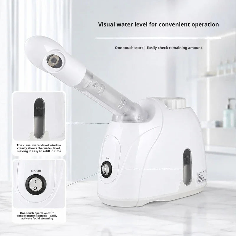 360° Rotating Hot Mist Facial Vaporizer