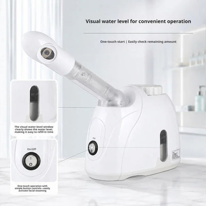 360° Rotating Hot Mist Facial Vaporizer